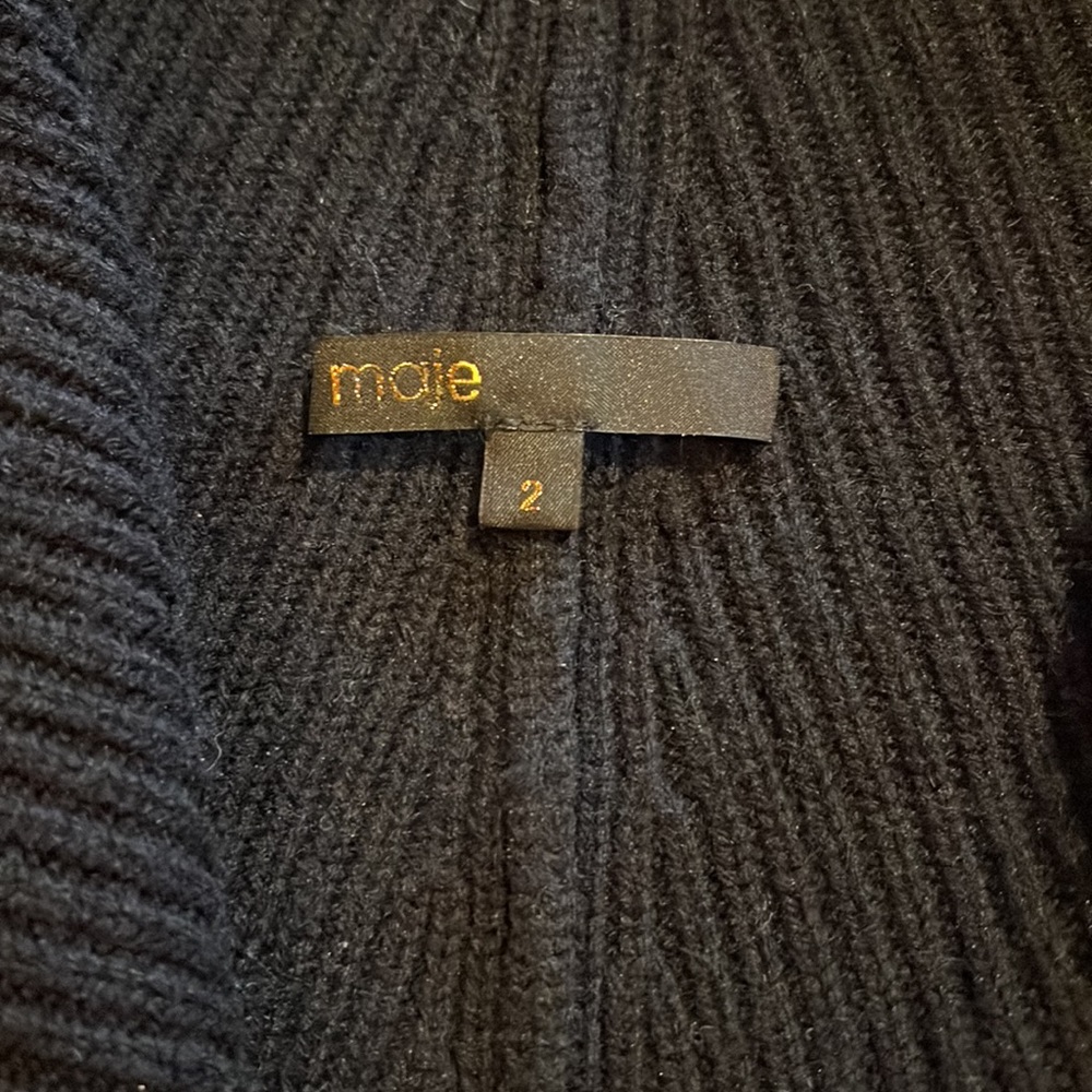 Maje Open Front Oversize Sweater - image 3